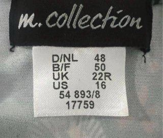Talla 4XL. Vestido estampado M. COLLECTION