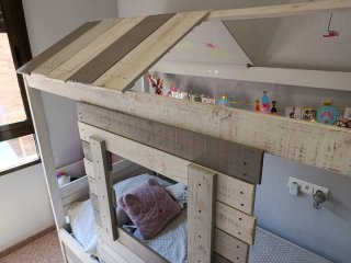 OFERTA! Cama Cabaña Infantil madera+cajonera+colch
