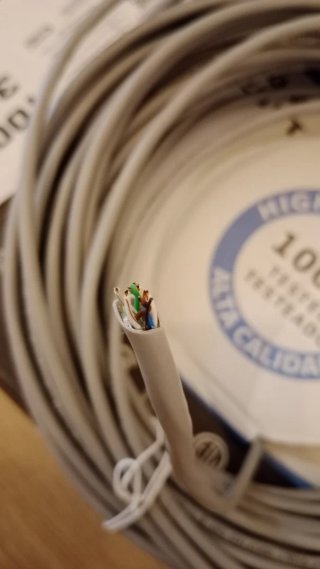 Cable de Red Ethernet RJ45 CAT.6 FTP AWG24 - 30mts