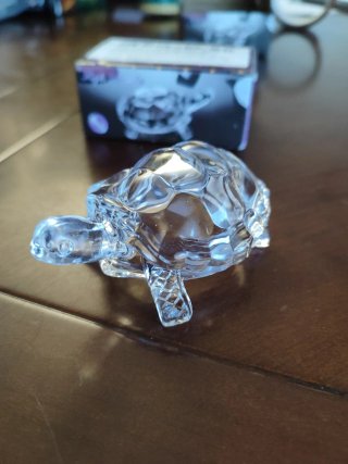 Figura tortuga de cristal nueva a estrenar