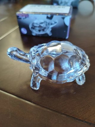 Figura tortuga de cristal nueva a estrenar