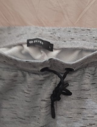 Pantalón chándal invierno gris y turquesa