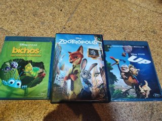 Pack 3 Películas Disney Pixar DVD/Blu-ray