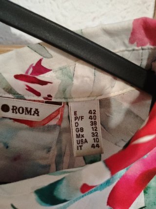 Blusa estampada mujer manga abullonada