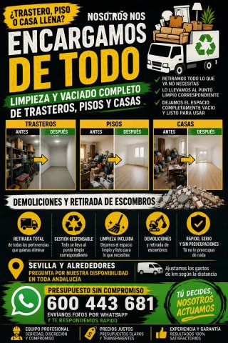 Limpieza de trasteros