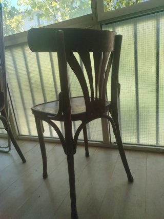 Juego 4 sillas madera