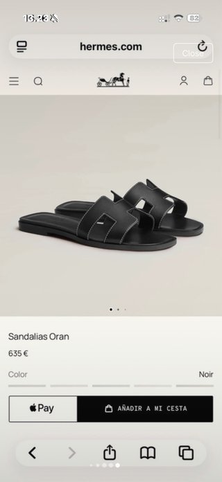 Sandalias Hermès Negras