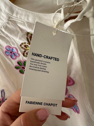 Blusa Fabienne Chapot bordada multicolor