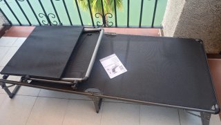 Tumbona plegable nueva aluminio sin usar