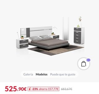 Cabecero Cama Matrimonio LED Blanco/Grafito