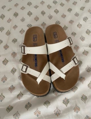 Sandalias Birkenstock Talla 37 Blancas