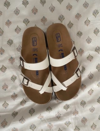 Sandalias Birkenstock Talla 37 Blancas