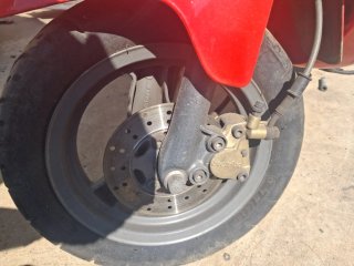 Guardabarros Piaggio Zip Rojo