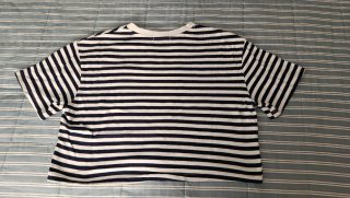 Top corto rayas M - Stradivarius