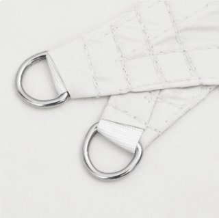 Toldo de vela cuadrado tela Oxford blanco 2x2 m
