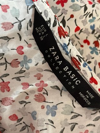 Blusa Zara Talla L Estampada