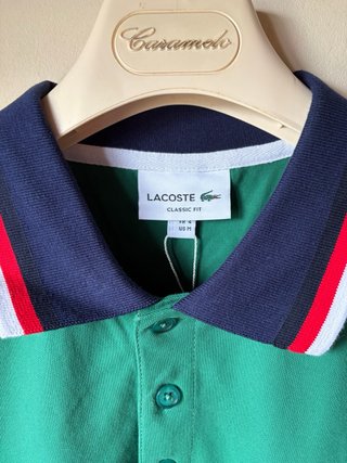 Polo Lacoste Classic Fit Verde Talla M
