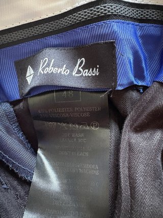 Traje de caballero azul