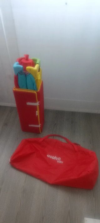 Cuna de viaje Asalvo multicolor