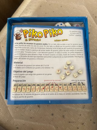 Juego de mesa Piko Piko el Gusanito