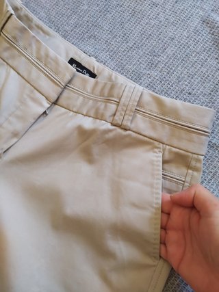 Calças Massimo Dutti Creme M 38