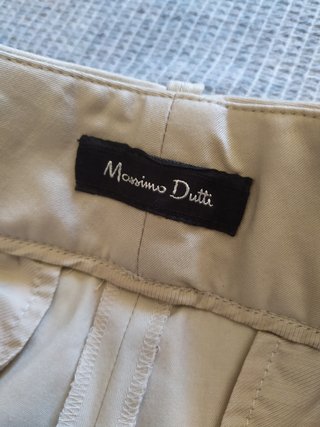 Calças Massimo Dutti Creme M 38