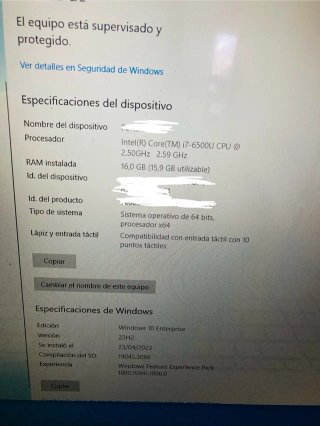 HP Envy i7 Táctil 16GB RAM 1TB SSD