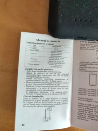 Funda Batería iPhone X/6/6s/7/7p/8/8p 6000mAh