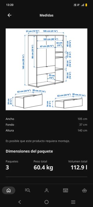 Armario VIHALS IKEA