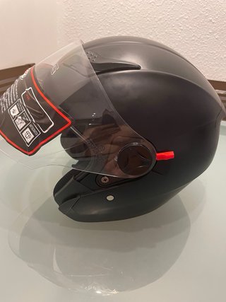 Casco Moto DFG Negro Visera Doble Talla L