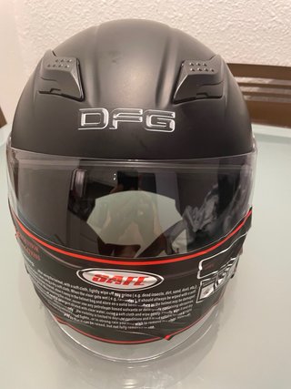 Casco Moto DFG Negro Visera Doble Talla L