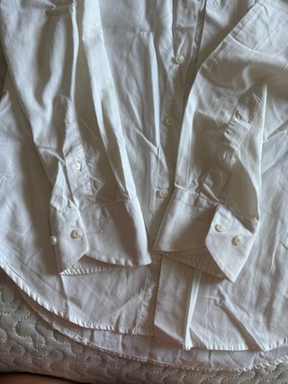 Camisa de vestir blanca para caballero