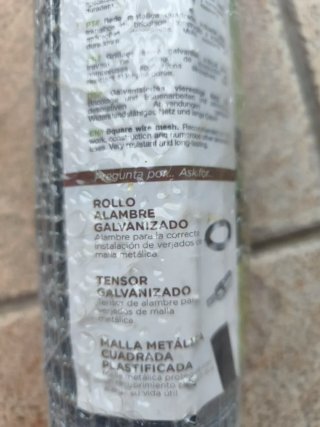 Malla Metálica Cuadrada Verde