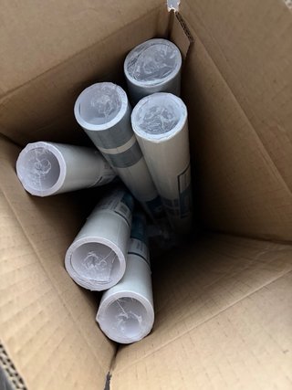 Papel pintado autoadhesivo rayas azules