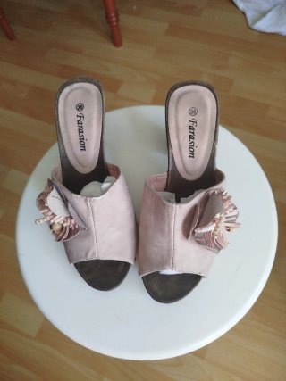 Zapatos FaraSion Talla 36 Rosas