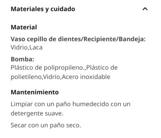 Conjunto baño dispensador y vaso ikea