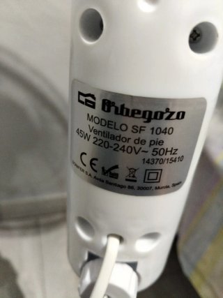 Ventiladores  de pie Orbegozo