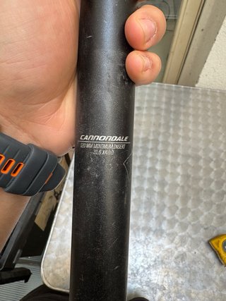 Tija sillín aluminio Cannondale