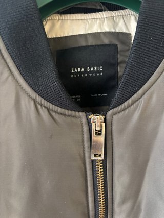 Cazadora Zara verde militar