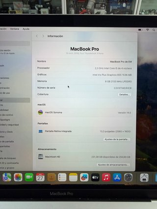 MacBook Pro 2018 13” i5 8GB RAM 256GB SSD