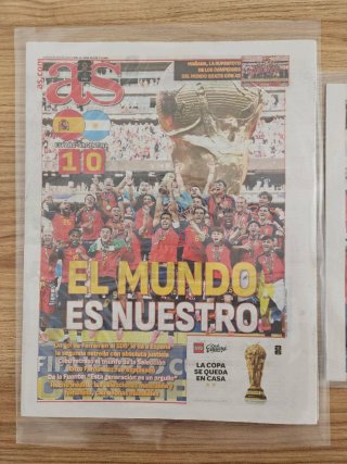 Periódicos Marca y As - Campeones Mundial