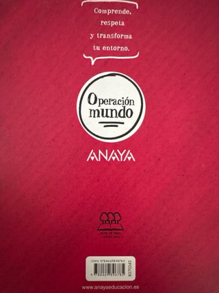 Plástica 2 primaria. ANAYA. Operación Mundo