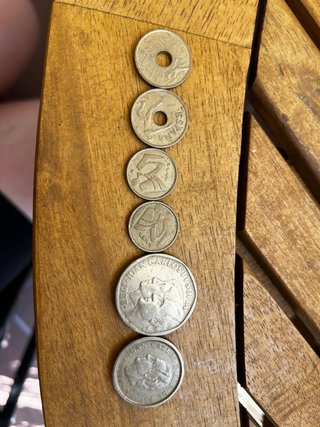 Lote 7 Monedas españolas