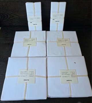 Pack  Sábanas Zara Home Algodón Blancas