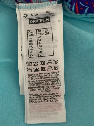 Bañador deportivo Decathlon mujer estampado