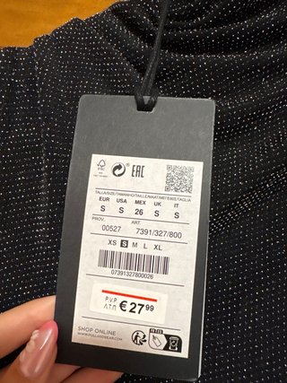 Vestido fiesta brillo negro sin estrenar