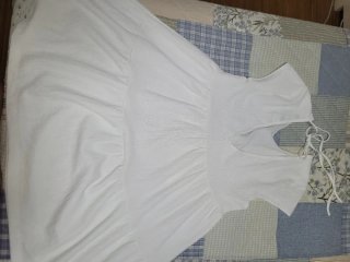 Vestido blanco Bershka