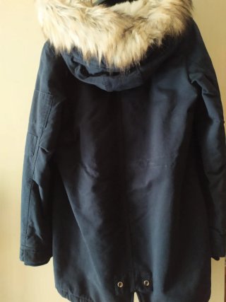 Parka/Cappotto nuovo con pelliccia sintetica