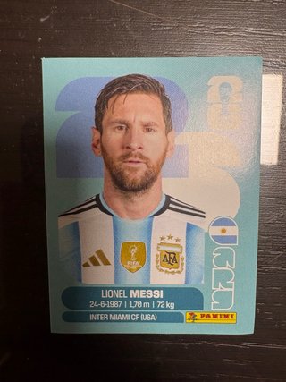 Cromo Mundial Messi