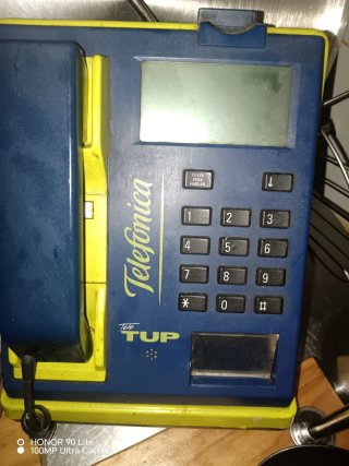 Teléfono público Telefónica TUP